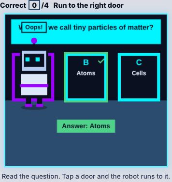 Quiz Run game